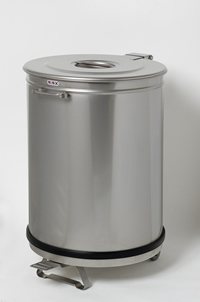 BaSiX 100 Litre Waste Pedal Bin on Wheels
